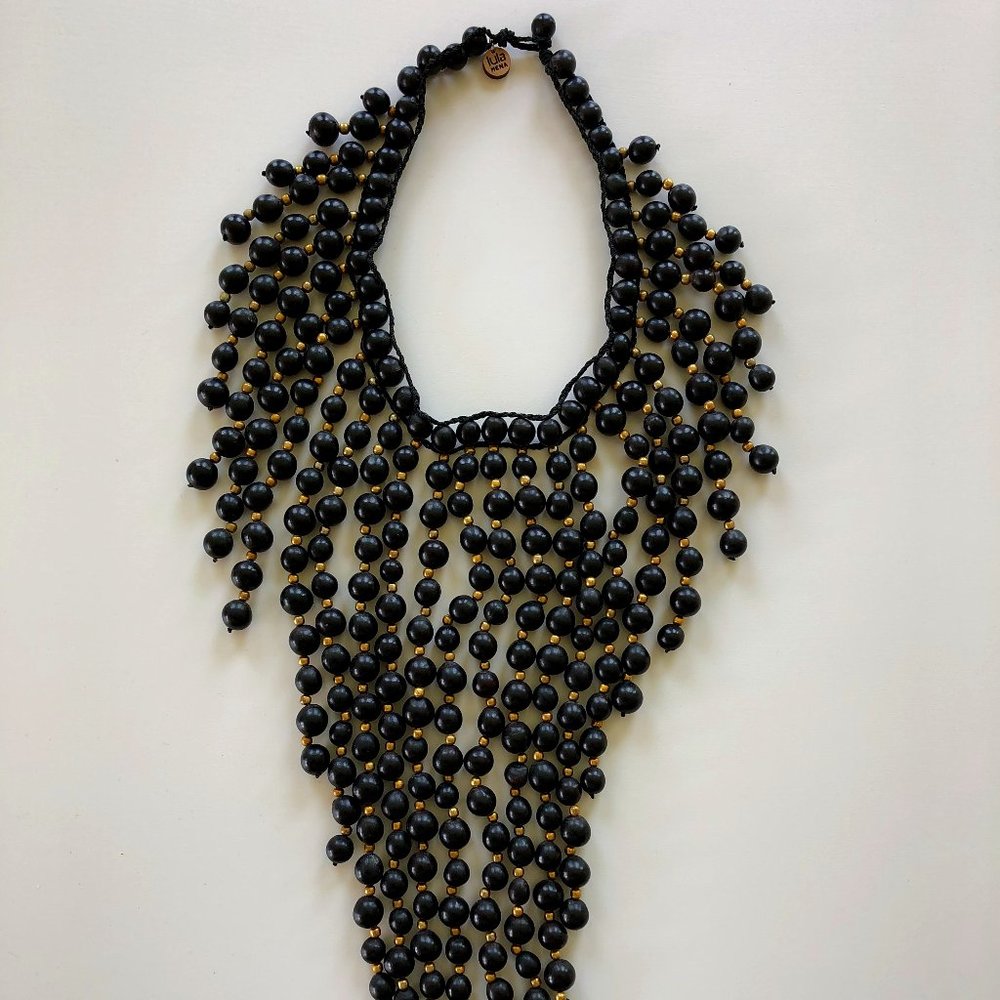 Stunning Black Lula Mena Necklace